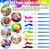 image100Pcs Small Paint Brushes Bulk Anezus Flat Top Acrylic Classroom Brush for Kids Mini Paint Brushes for Touch Up Crafts Detail PaintingFlat Paint Brushed