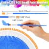 image100Pcs Small Paint Brushes Bulk Anezus Flat Top Acrylic Classroom Brush for Kids Mini Paint Brushes for Touch Up Crafts Detail PaintingFlat Paint Brushed