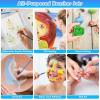 image100Pcs Small Paint Brushes Bulk Anezus Flat Top Acrylic Classroom Brush for Kids Mini Paint Brushes for Touch Up Crafts Detail PaintingMixed100Flat100Fine
