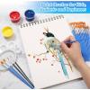 image100Pcs Small Paint Brushes Bulk Anezus Flat Top Acrylic Classroom Brush for Kids Mini Paint Brushes for Touch Up Crafts Detail PaintingMixed100Flat100Fine