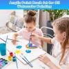 image100Pcs Small Paint Brushes Bulk Anezus Flat Top Acrylic Classroom Brush for Kids Mini Paint Brushes for Touch Up Crafts Detail PaintingMixed100Flat100Fine
