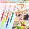 image10Pcs Paint Brushes for Kids Anezus Children Paint Brushes Toddler Large Chubby Kids Paint Brush Set for Preschool Daycare Classroom Washable Paint Acrylic PaintRound