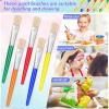 image10Pcs Paint Brushes for Kids Anezus Children Paint Brushes Toddler Large Chubby Kids Paint Brush Set for Preschool Daycare Classroom Washable Paint Acrylic PaintFlat