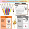 image10Pcs Paint Brushes for Kids Anezus Children Paint Brushes Toddler Large Chubby Kids Paint Brush Set for Preschool Daycare Classroom Washable Paint Acrylic PaintRound