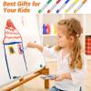 image10Pcs Paint Brushes for Kids Anezus Children Paint Brushes Toddler Large Chubby Kids Paint Brush Set for Preschool Daycare Classroom Washable Paint Acrylic PaintRound