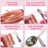 image18 Gauge Jewelry Wire for Jewelry Making Anezus Craft Wire Tarnish Resistant Copper Beading Wire for Jewelry Making Supplies and Crafting 18 Gauge GoldCopper
