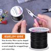 image18 Gauge Jewelry Wire for Jewelry Making Anezus Craft Wire Tarnish Resistant Copper Beading Wire for Jewelry Making Supplies and Crafting 18 Gauge GoldBlack