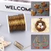 image18 Gauge Jewelry Wire for Jewelry Making Anezus Craft Wire Tarnish Resistant Copper Beading Wire for Jewelry Making Supplies and Crafting 18 Gauge GoldAntique Bronze