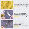 image18 Gauge Jewelry Wire for Jewelry Making Anezus Craft Wire Tarnish Resistant Copper Beading Wire for Jewelry Making Supplies and Crafting 18 Gauge GoldGold