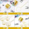 image18 Gauge Jewelry Wire for Jewelry Making Anezus Craft Wire Tarnish Resistant Copper Beading Wire for Jewelry Making Supplies and Crafting 18 Gauge GoldGold