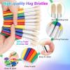 image30Pcs Paint Brushes Anezus Round Paint Brushes for Kids Classroom Toddlers Paint Brush Set for Touch Up Preschool Daycare Washable Acrylic Paint Pumpkin PaintingRound