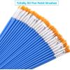 image50 Pcs Flat Paint Brushes for Touch Up Anezus Small Paint Brushes for Classroom Crafts Paint Brushes for Acrylic Painting Watercolor Canvas Face Paintingflat