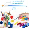 image50 Pcs Flat Paint Brushes for Touch Up Anezus Small Paint Brushes for Classroom Crafts Paint Brushes for Acrylic Painting Watercolor Canvas Face Paintingflat