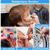 image50 Pcs Flat Paint Brushes for Touch Up Anezus Small Paint Brushes for Classroom Crafts Paint Brushes for Acrylic Painting Watercolor Canvas Face Paintinground