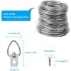 image60 Pcs D Ring Picture Hangers Anezus Picture Hanging Kit Including 60 Pcs DRing Picture Hangers with Screws and 100 Feet Picture Hanging Wire