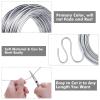 imageAluminum Wire Anezus 9 Gauge Bendable Metal Wire Armature Aluminum Craft Wire for Wreath Making Beading Floral Silver 3 mm Thickness9 Gauge3 mm