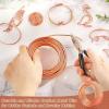 imageAluminum Wire Anezus 9 Gauge Bendable Metal Wire Armature Aluminum Craft Wire for Wreath Making Beading Floral Silver 3 mm Thickness9 gauge