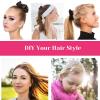 imageAnezus 100 Pcs Hair Clips Snap Hair Barrettes with 12 Pcs Velvet Scrunchies for Women Girls Hair Accessories
