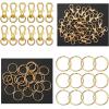 imageAnezus 100Pcs Craft Tassel Set  50 Tassels 25 Lobster Clasp Keychains 25 Rings for Acrylic Keychains Gold