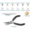 imageAnezus 1020Pcs Jump Rings with Jewelry Pliers for Jewelry Making Supplies Jewelry Repair and Beading