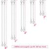 imageAnezus 10Pcs Necklace and Bracelet Extenders Silver Chain Extenders for Jewelry Making Assorted SizesSilver