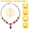imageAnezus 10Pcs Necklace and Bracelet Extenders Silver Chain Extenders for Jewelry Making Assorted SizesSilver and Gold