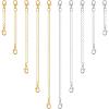 imageAnezus 10Pcs Necklace and Bracelet Extenders Silver Chain Extenders for Jewelry Making Assorted SizesSilver and Gold