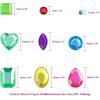 imageAnezus 1126Pcs Rhinestone Stickers SelfAdhesive Bling Craft Jewels Crystal Gem Stickers for Nail Body Makeup Festival Assorted Sizes and Shapes 10 Sheets