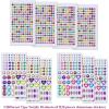 imageAnezus 1126Pcs Rhinestone Stickers SelfAdhesive Bling Craft Jewels Crystal Gem Stickers for Nail Body Makeup Festival Assorted Sizes and Shapes 10 Sheets