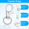 imageAnezus 150 Pcs Swivel Key Chain Lanyard Carabiner Hook for Key Chain Rings Lanyard