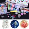 imageAnezus 178 Pack Resin Jewelry Making Supplies Kit for Resin Slime Nail Art Resin Art Supplies Jewelry Making Kit with Resin Glitter Wheel Gears Dry Flowers
