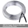 imageAnezus 18 Gauge 328 FT Bendable Aluminum Sculpting Wire  1mm Silveraluminum wire with cutter18 gauge