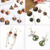 imageAnezus 1900 Pcs Earring Making Kit with Jewelry Hooks Fish Hook Earrings Backs Jump Rings for Repair Gifts