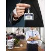 imageAnezus 2 Pack Retractable Badge Holder Retractable Keychain Heavy Duty ID Card Badge Holder Retractable Reel Clip with Key Ring Belt Clip for Name Card Keycard