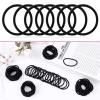 imageAnezus 200 Pcs Black Elastics Hair Ties Small Bulk Hair Ties Hair Bands 4mmBlack