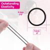 imageAnezus 200 Pcs Black Elastics Hair Ties Small Bulk Hair Ties Hair Bands 4mmBlack