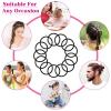 imageAnezus 250 Pcs Black Elastics Small Hair Ties Elastics Small Hair Rubber Bands Accessories Ponytail Holders for Women Girls Baby Toddlers Men with Thick Straight Curly Hair 3 mm