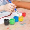imageAnezus 30 Kids Paint Brushes Set with Jumbo Round Watercolor and Large Flat Craft Brushes