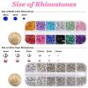 imageAnezus 4728Pcs Nail Gems with Crystals Rhinestones Jewls Pickup Tool Pen for Nails Nail Art Supplies Diamond Stones for Nails Decoration Makeup Clothes Shoes