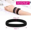 imageAnezus 50 Pcs Thick Black Hair Ties Large Hair Elastics Bulk Hair Ties Stretch Hair Bands Ponytail Holders for Thick Heavy and Curly Hair Neutral ColorsNeutral