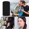 imageAnezus 50 Pcs Thick Black Hair Ties Large Hair Elastics Bulk Hair Ties Stretch Hair Bands Ponytail Holders for Thick Heavy and Curly Hair Neutral ColorsBlack