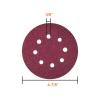 imageAnezus 75 Pcs 5 Inch 8 Holes Sanding Discs 80 100 120 240 320 Grit Hoop and Loop Sandpaper for Random Sander
