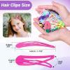imageAnezus 80 Pcs Hair Clips Hair Barrettes 2 Inch Snap NonSlip Metal Hair ClipsAssorted Color
