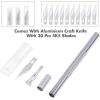 imageAnezus Craft Knife Precision Cutter and Self Healing Cutting Craft Mat Hobby Knife Set with 30 PCS Knife for Art Hobby Craft Scrapbooking StencilAgreen