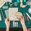 imageAnezus Craft Knife Precision Cutter and Self Healing Cutting Craft Mat Hobby Knife Set with 30 PCS Knife for Art Hobby Craft Scrapbooking StencilAgreen