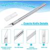 imageAnezus Craft Knife Precision Cutter and Self Healing Cutting Craft Mat Hobby Knife Set with 30 PCS Knife for Art Hobby Craft Scrapbooking StencilBblue