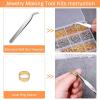 imageAnezus Earring Making Kit with Earring Hooks Findings Earring Backs Posts Jump Rings for Jewelry Making Supplies 2320Pcs