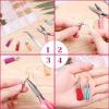 imageAnezus Earrings Hooks for Jewelry Making 2000Pcs Kit With Fish Hook Earrings Cards Plier Backs and Jump Ring for Earring Repair