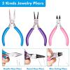 imageAnezus Jewelry Making Kit  Supplies with Pliers Findings Wire Beads for Making Wrapping and Repair