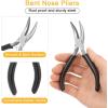 imageAnezus Jump Rings for Jewelry Making Supplies and Necklace Repair with Jump Ring Pliers and Open Jump Ring1200Pcs Silver and GoldGold